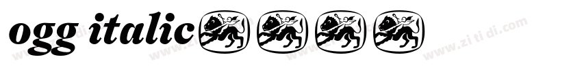 ogg italic字体转换